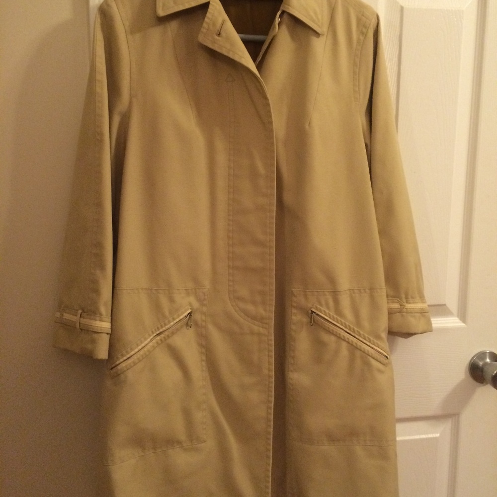 Rain Coat Trench Lined Vintage Misty Harbor